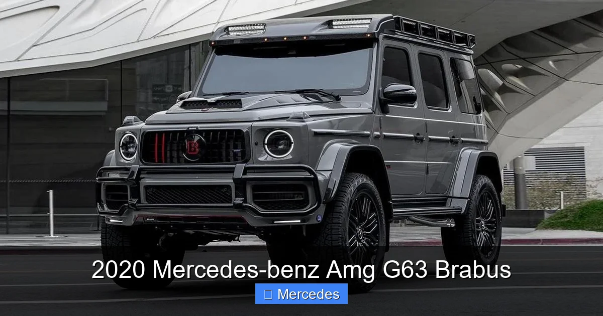 2020 Mercedes-benz Amg G63 Brabus