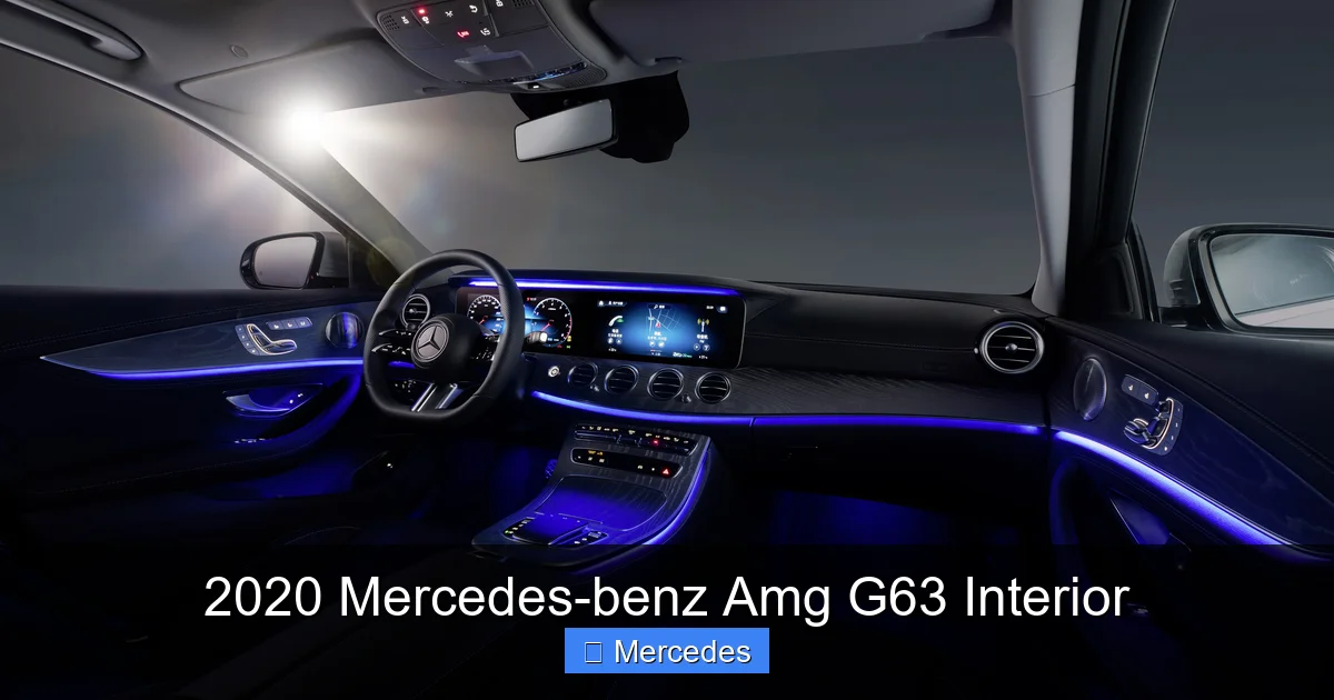 2020 Mercedes-benz Amg G63 Interior