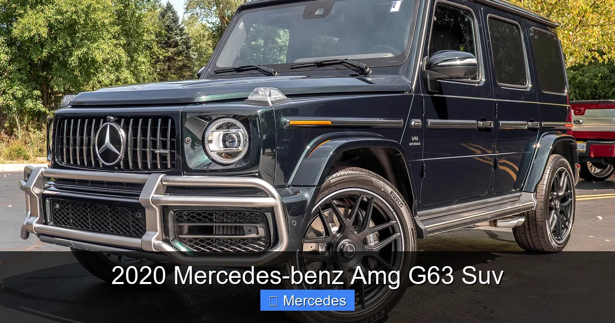 2020 Mercedes-benz Amg G63 Suv