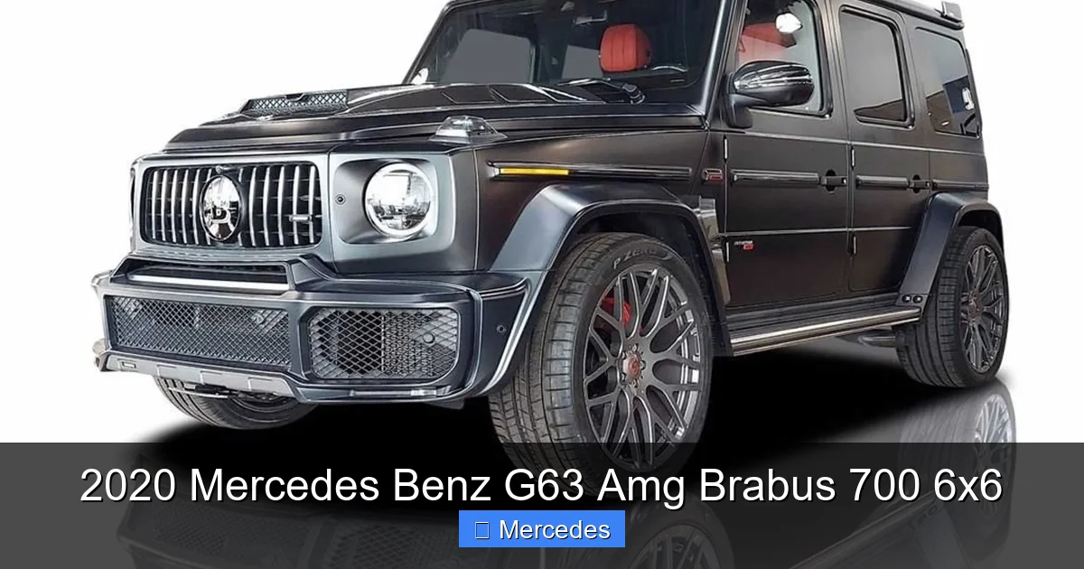 2020 Mercedes Benz G63 Amg Brabus 700 6x6