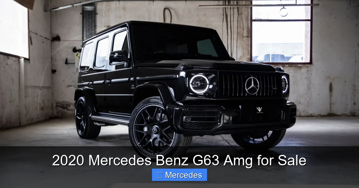 2020 Mercedes Benz G63 Amg for Sale