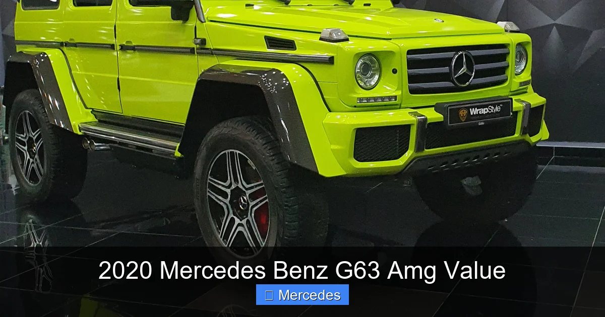 2020 Mercedes Benz G63 Amg Value