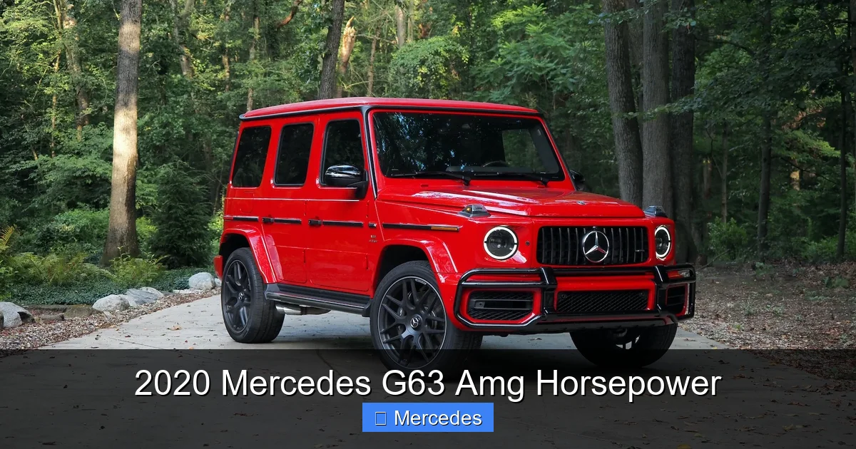 2020 Mercedes G63 Amg Horsepower