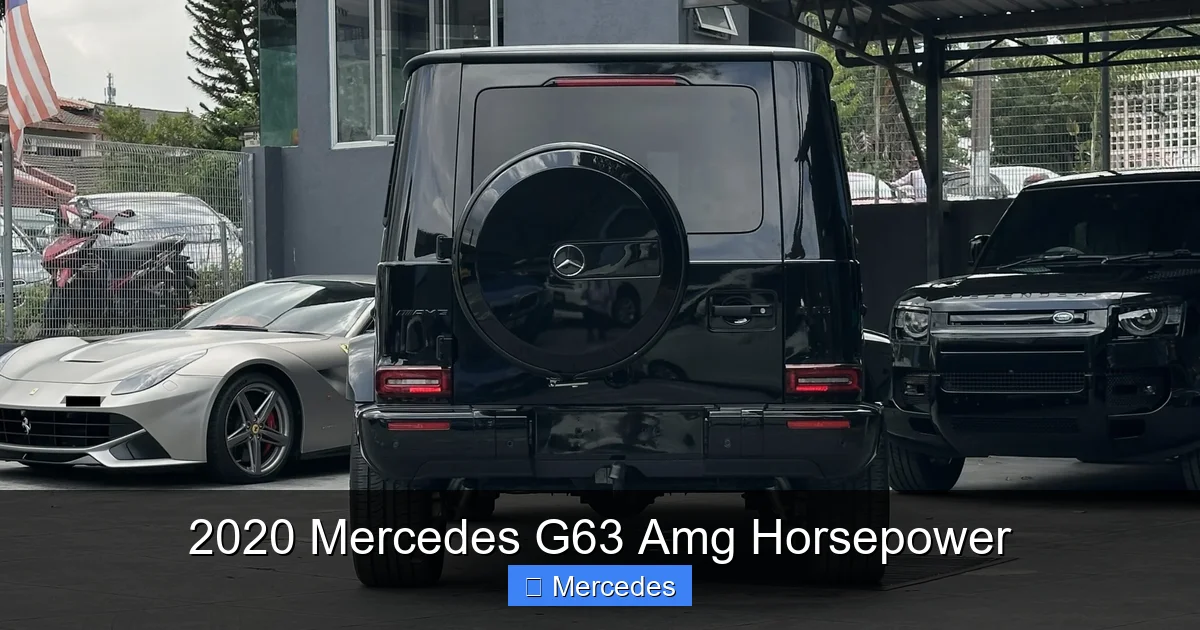 2020 Mercedes G63 Amg Horsepower