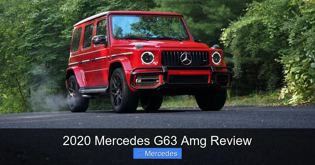 2020 Mercedes G63 Amg Review