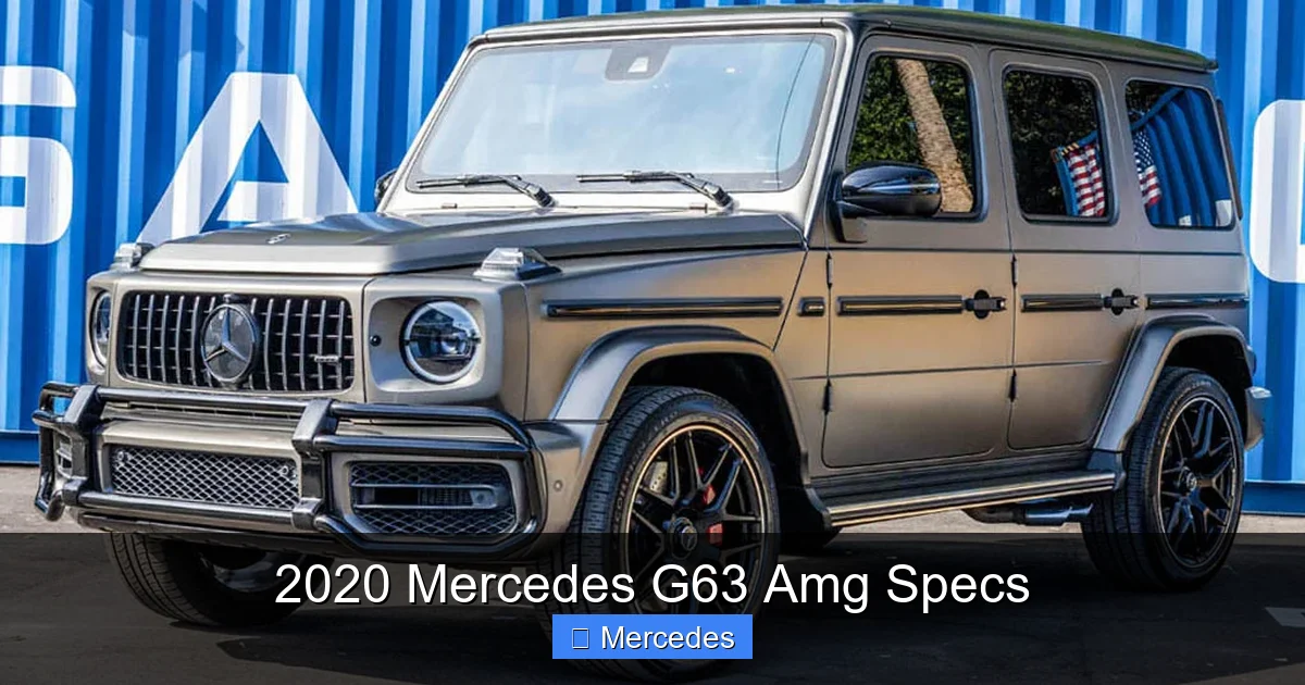 2020 Mercedes G63 Amg Specs