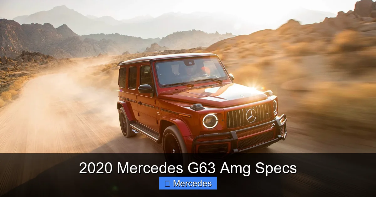 2020 Mercedes G63 Amg Specs