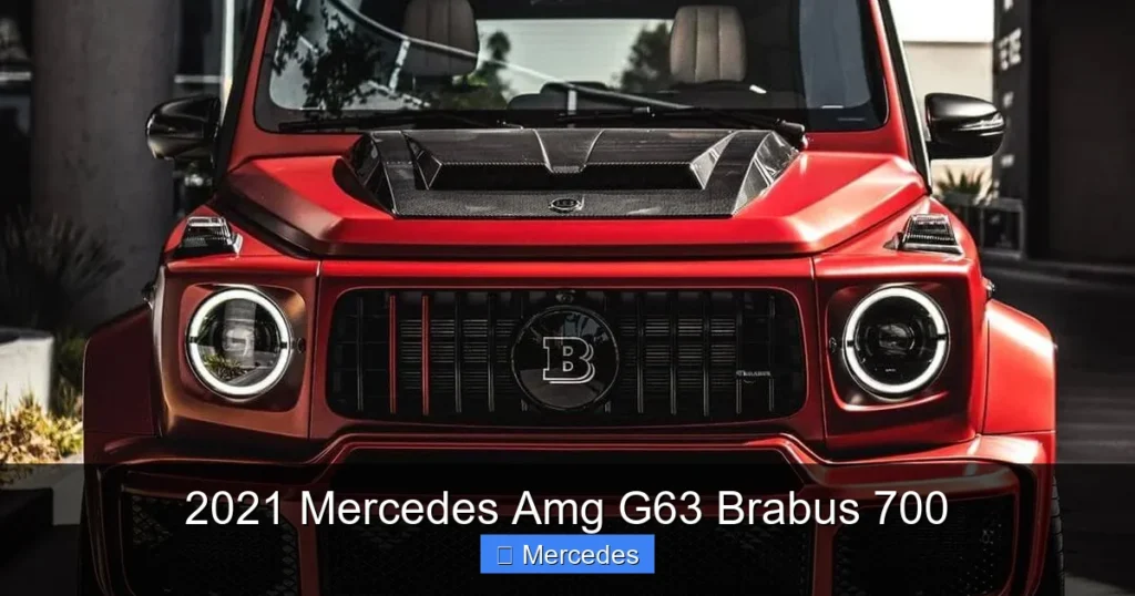 2021 Mercedes Amg G63 Brabus 700
