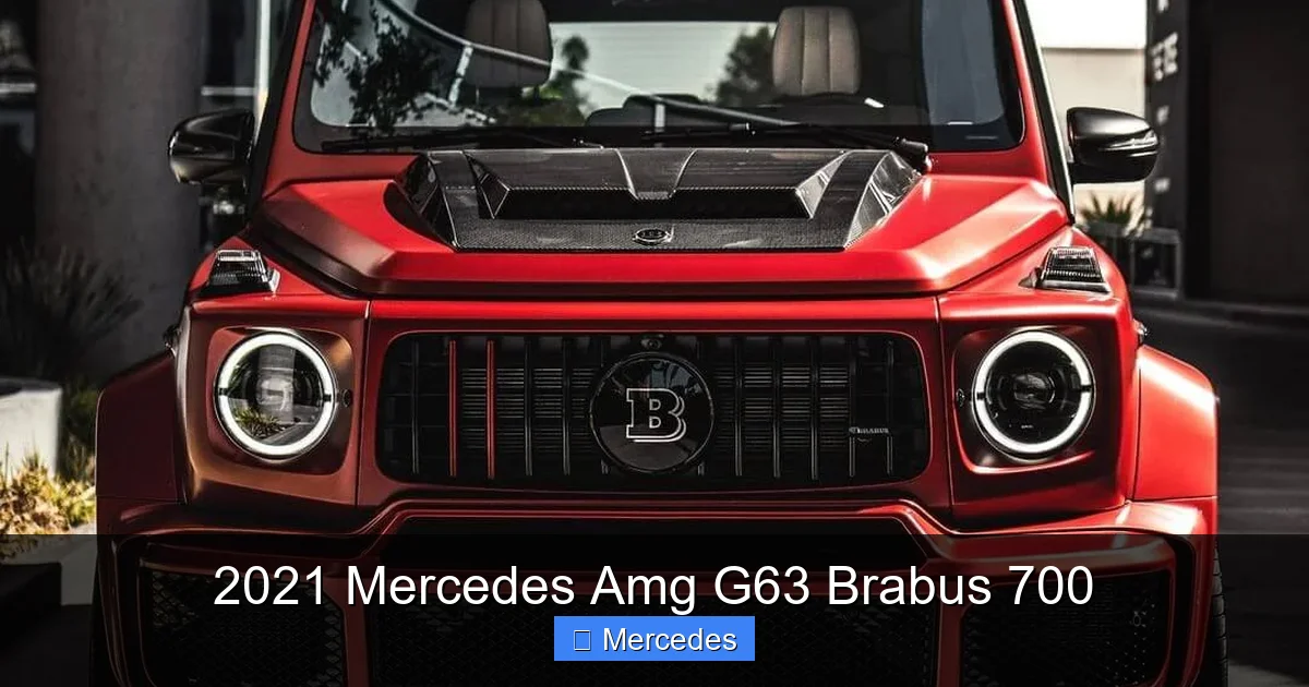 2021 Mercedes Amg G63 Brabus 700