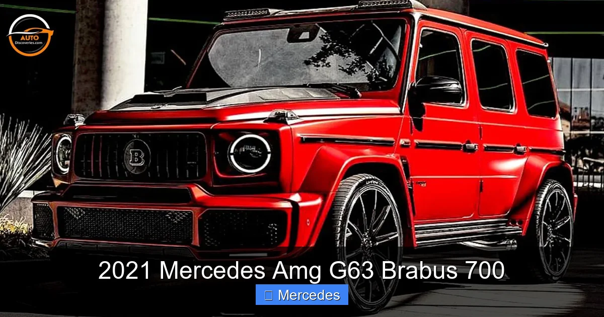 2021 Mercedes Amg G63 Brabus 700