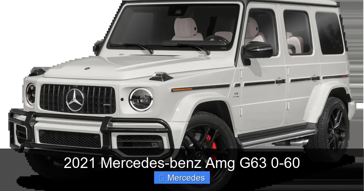 2021 Mercedes-benz Amg G63 0-60