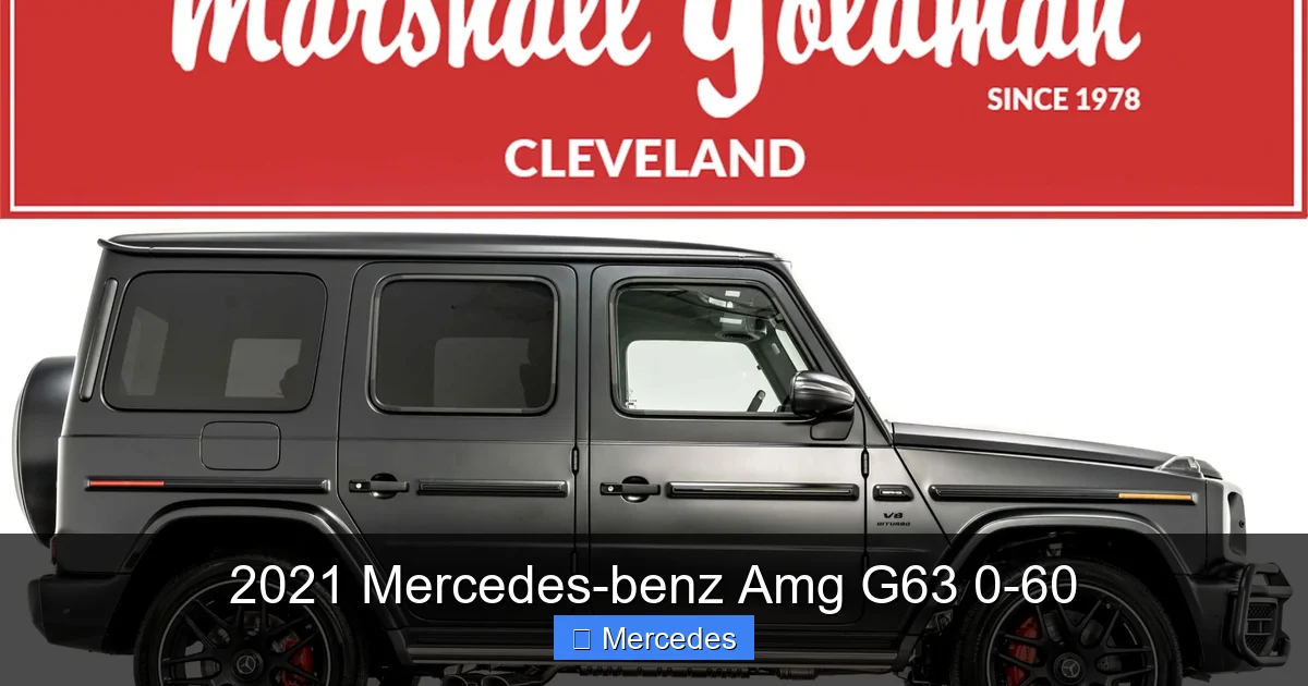 2021 Mercedes-benz Amg G63 0-60
