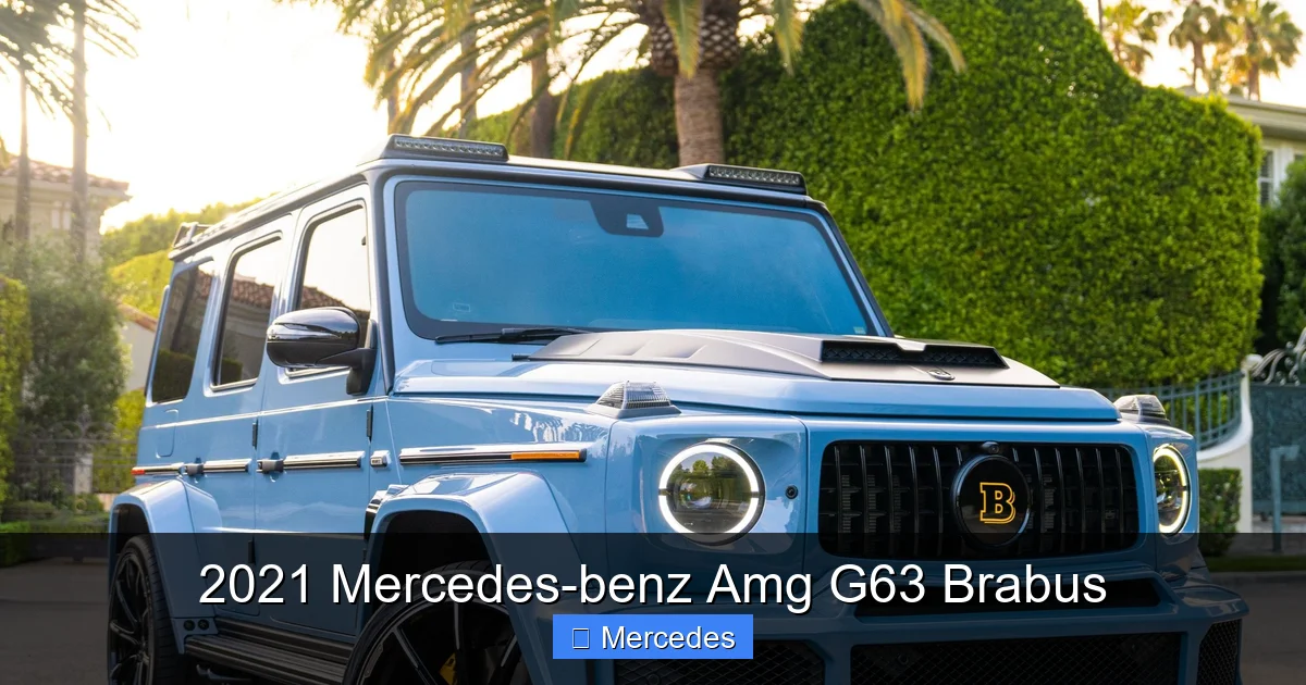 2021 Mercedes-benz Amg G63 Brabus