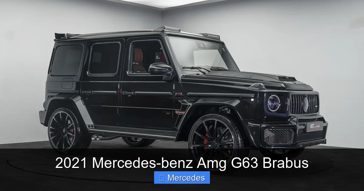 2021 Mercedes-benz Amg G63 Brabus