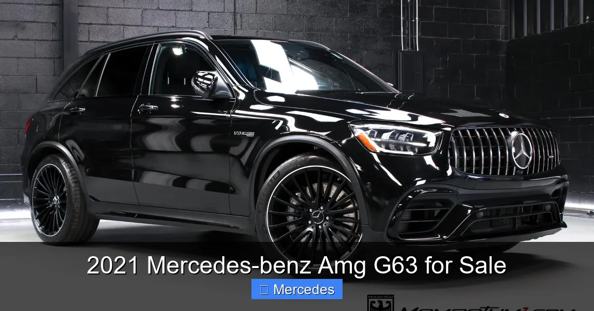 2021 Mercedes-benz Amg G63 for Sale