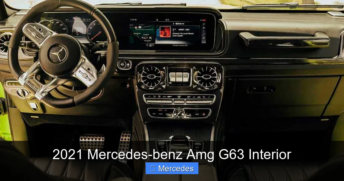 2021 Mercedes-benz Amg G63 Interior