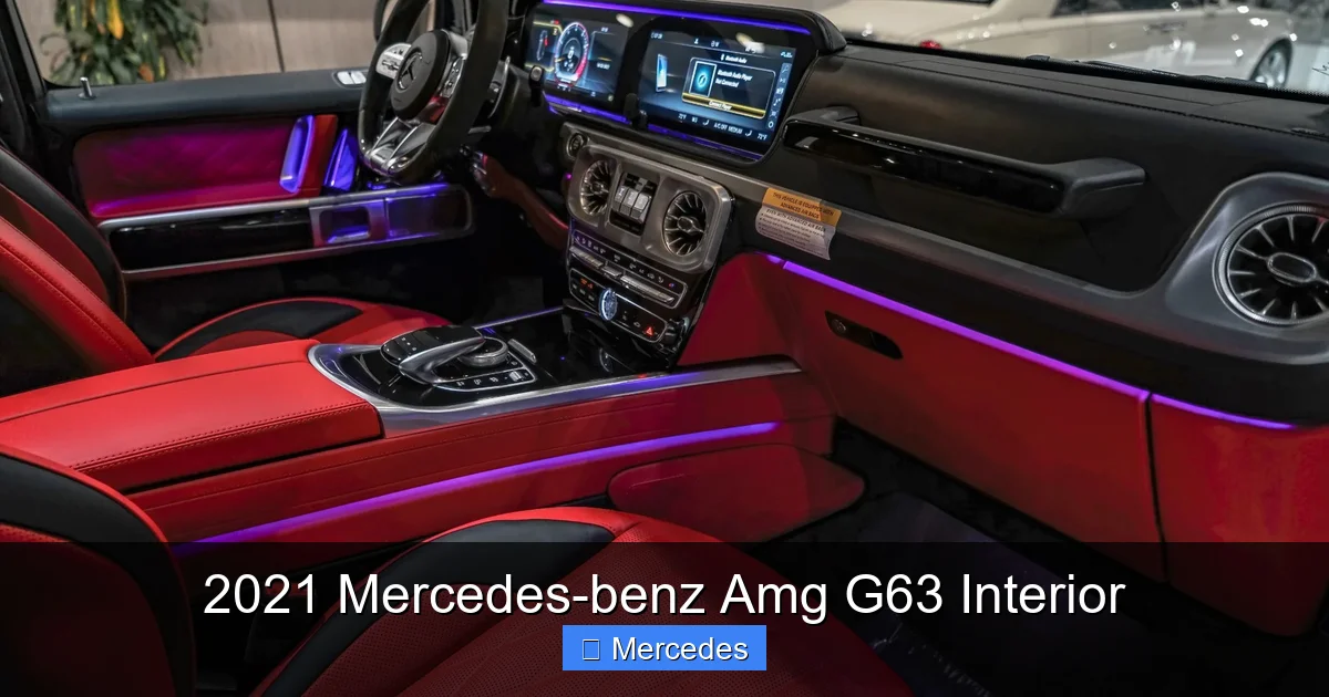 2021 Mercedes-benz Amg G63 Interior