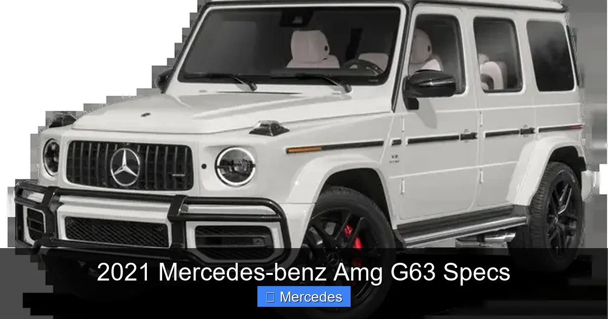 2021 Mercedes-benz Amg G63 Specs