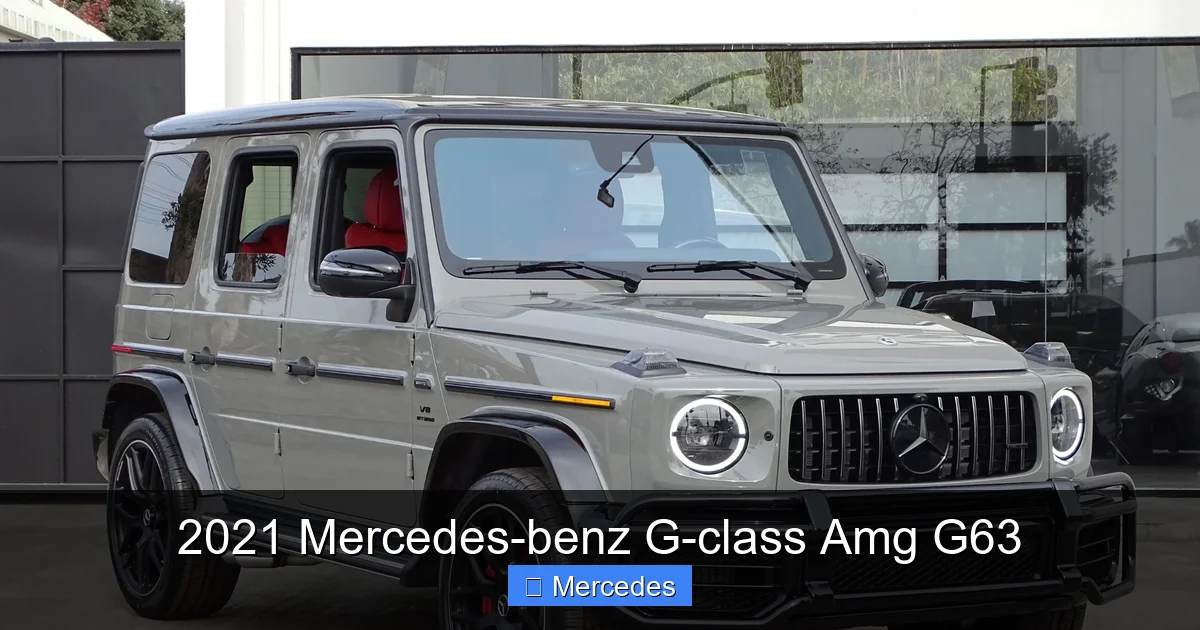 2021 Mercedes-benz G-class Amg G63