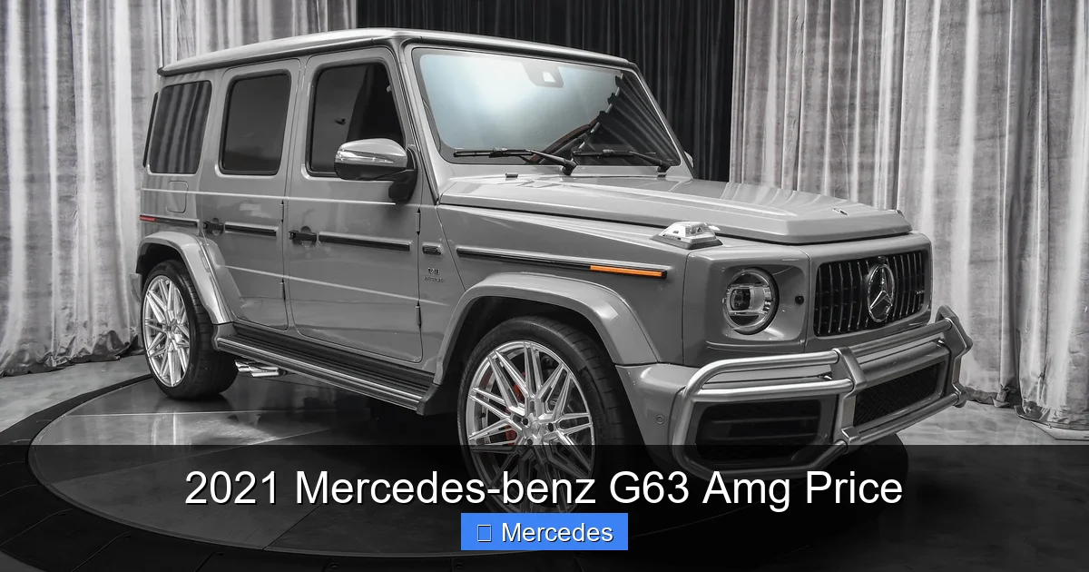 2021 Mercedes-benz G63 Amg Price