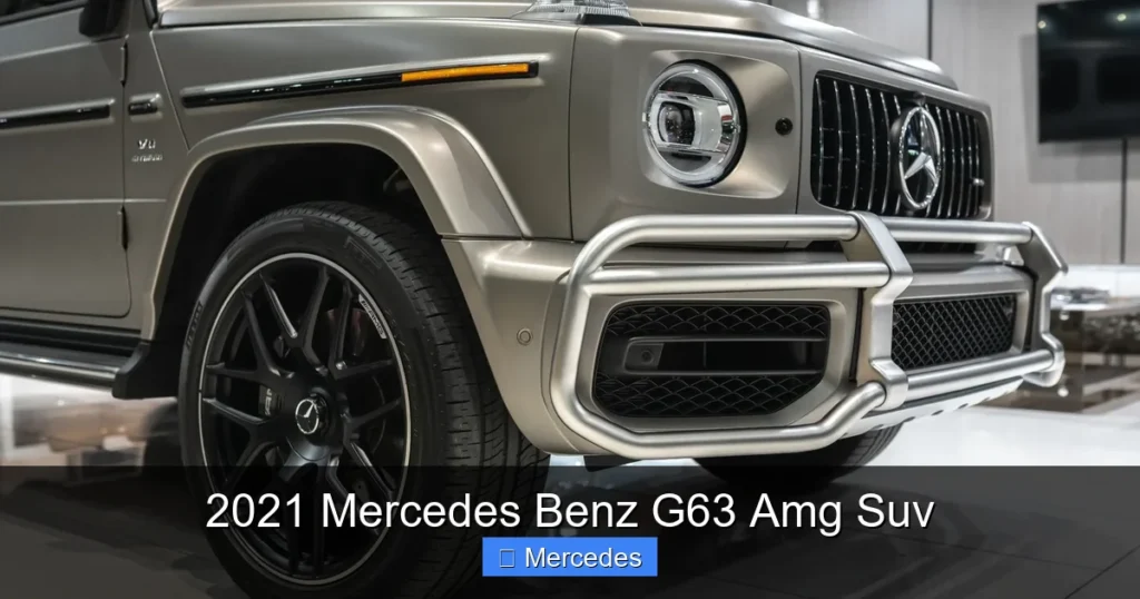 2021 Mercedes Benz G63 Amg Suv