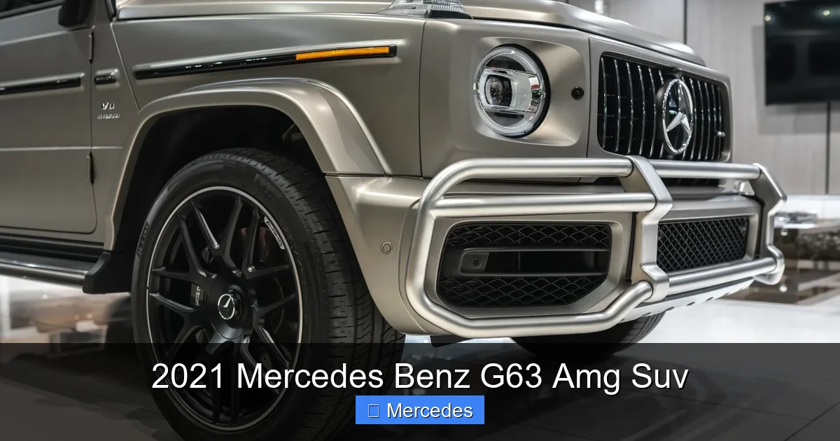 2021 Mercedes Benz G63 Amg Suv