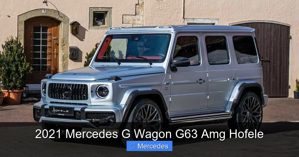 2021 Mercedes G Wagon G63 Amg Hofele