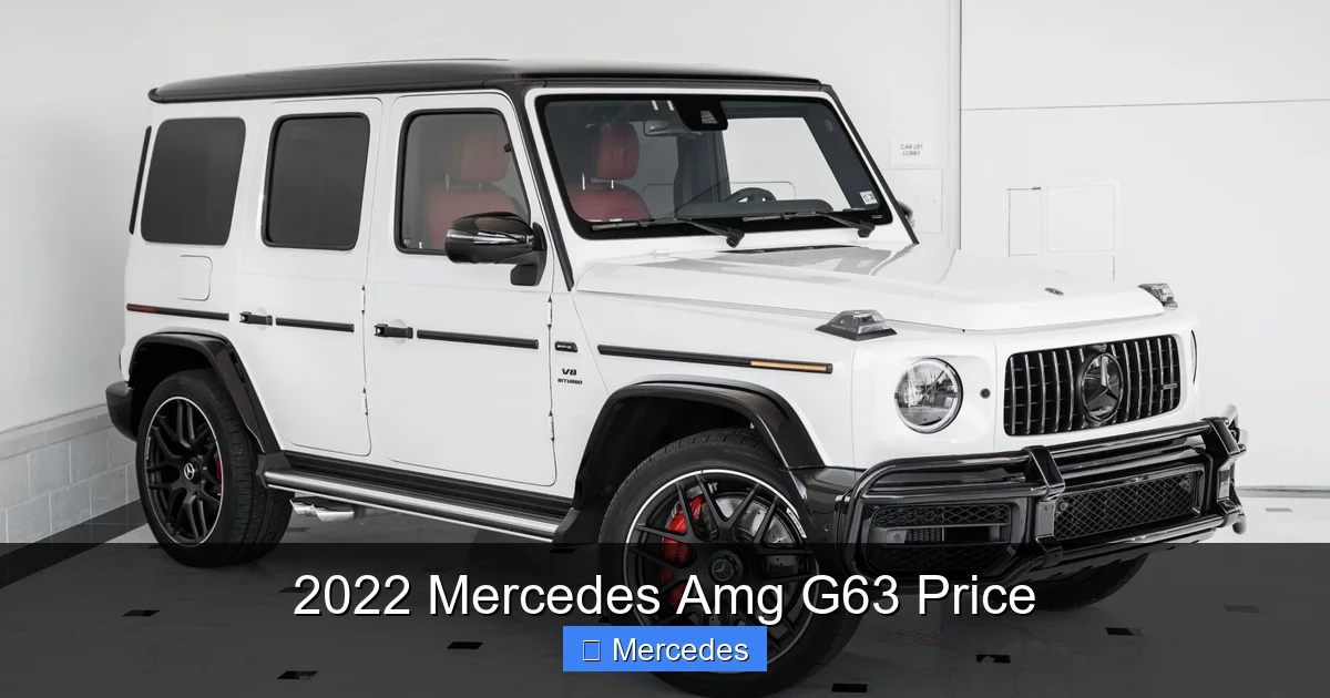 2022 Mercedes Amg G63 Price