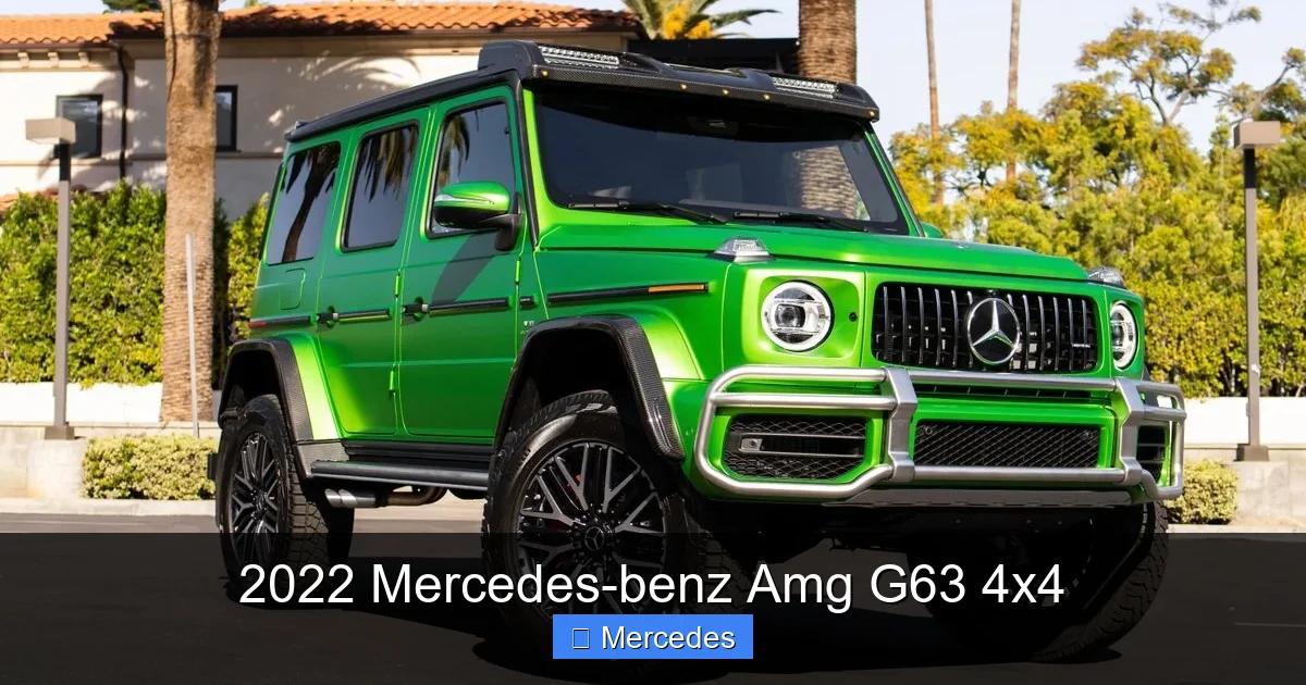 2022 Mercedes-benz Amg G63 4x4