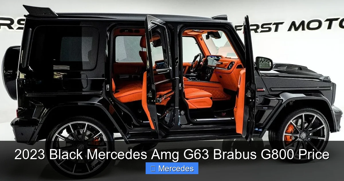 2023 Black Mercedes Amg G63 Brabus G800 Price
