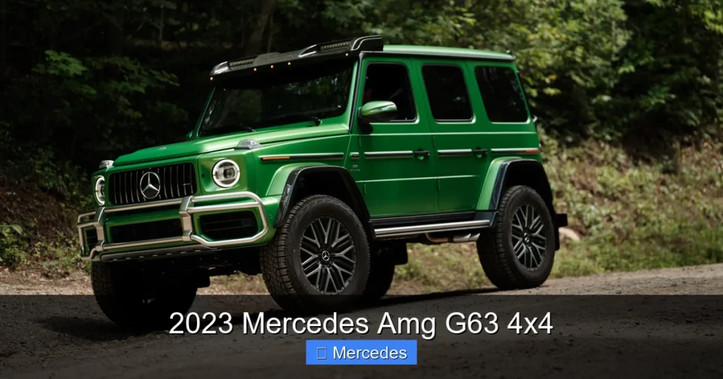 2023 Mercedes Amg G63 4x4