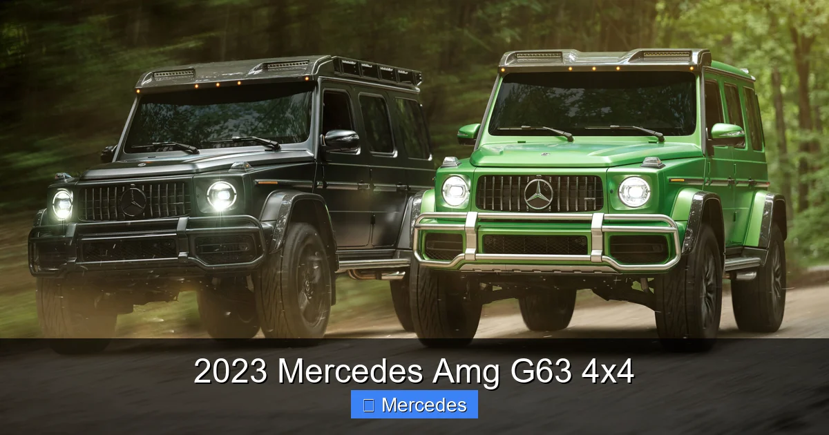 2023 Mercedes Amg G63 4x4