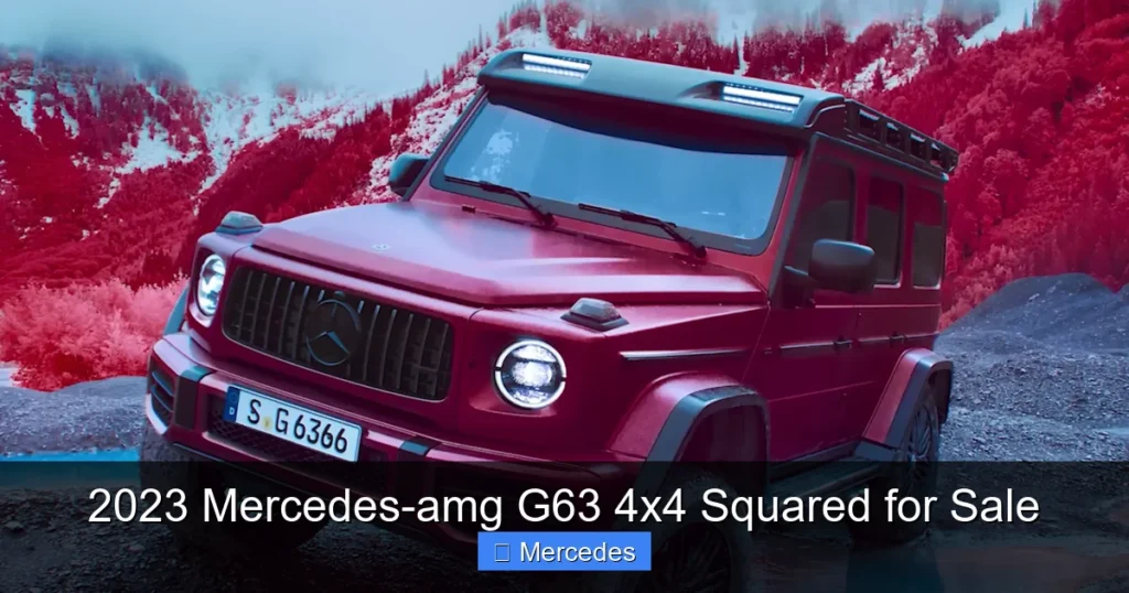 2023 Mercedes-amg G63 4x4 Squared for Sale