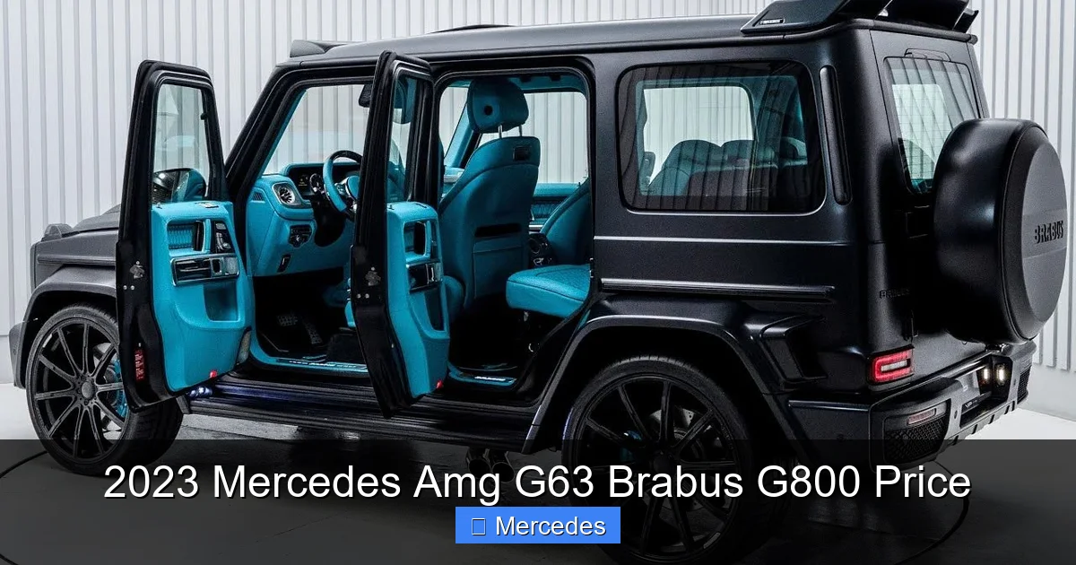 2023 Mercedes Amg G63 Brabus G800 Price