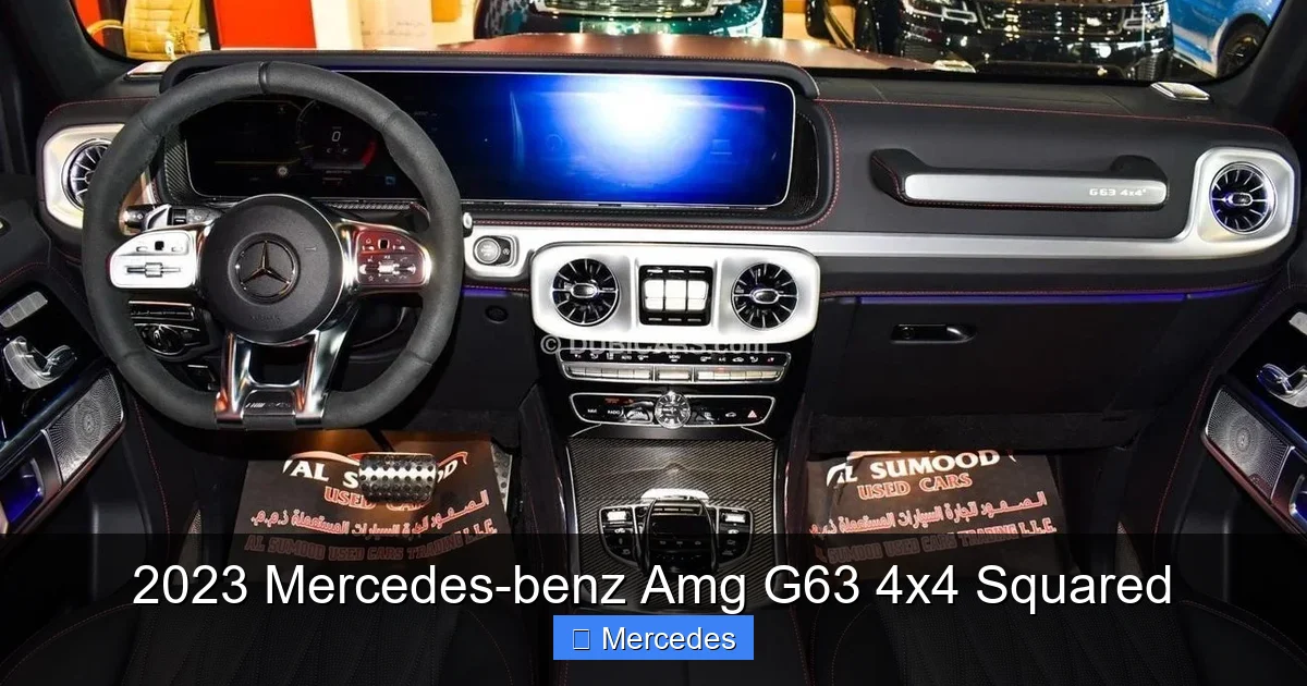 2023 Mercedes-benz Amg G63 4x4 Squared