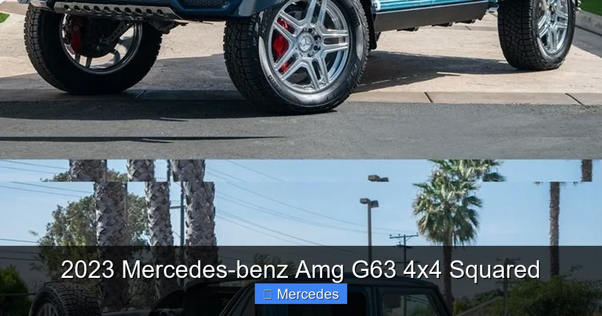 2023 Mercedes-benz Amg G63 4x4 Squared