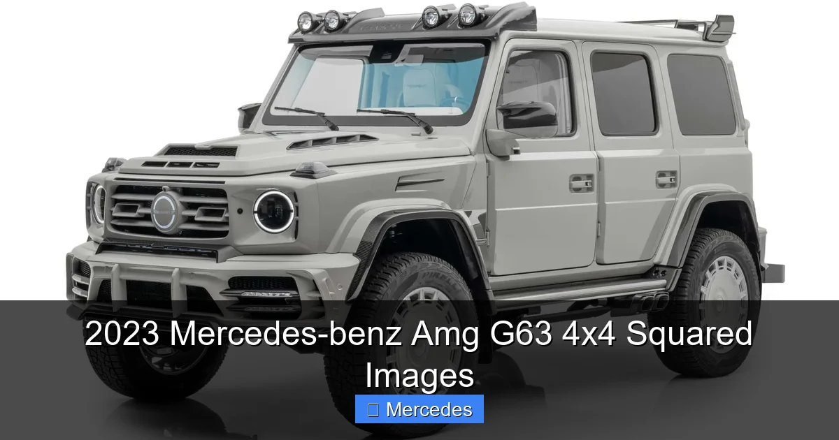 2023 Mercedes-benz Amg G63 4x4 Squared Images
