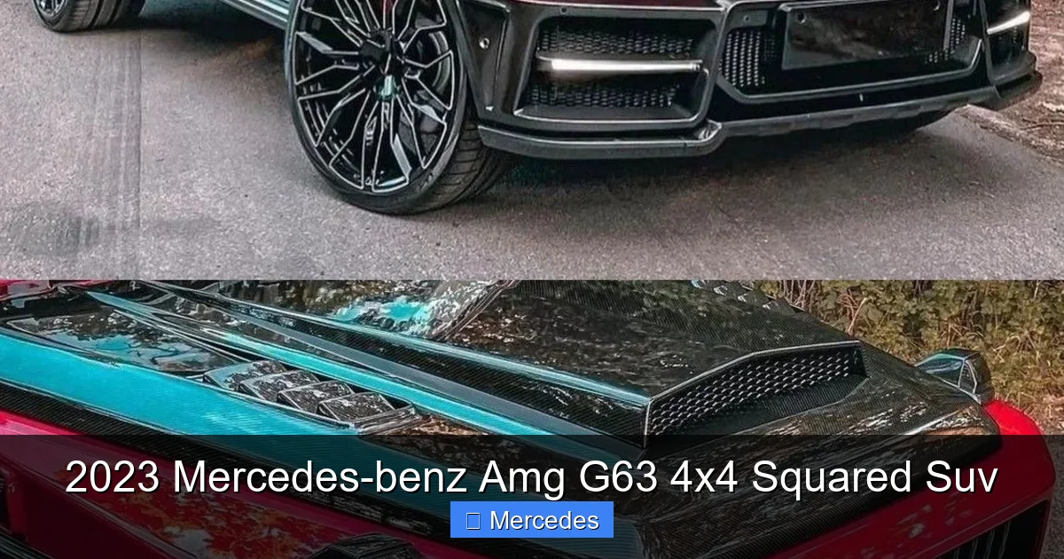 2023 Mercedes-benz Amg G63 4x4 Squared Suv
