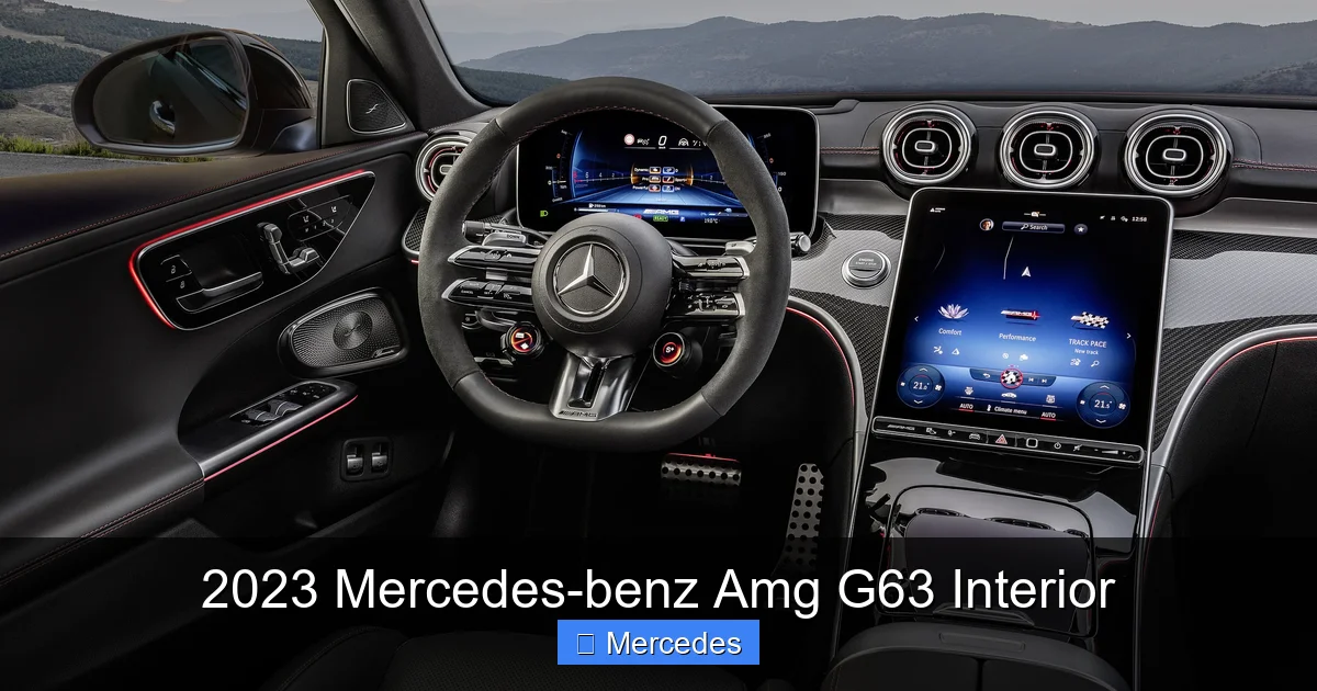 2023 Mercedes-benz Amg G63 Interior