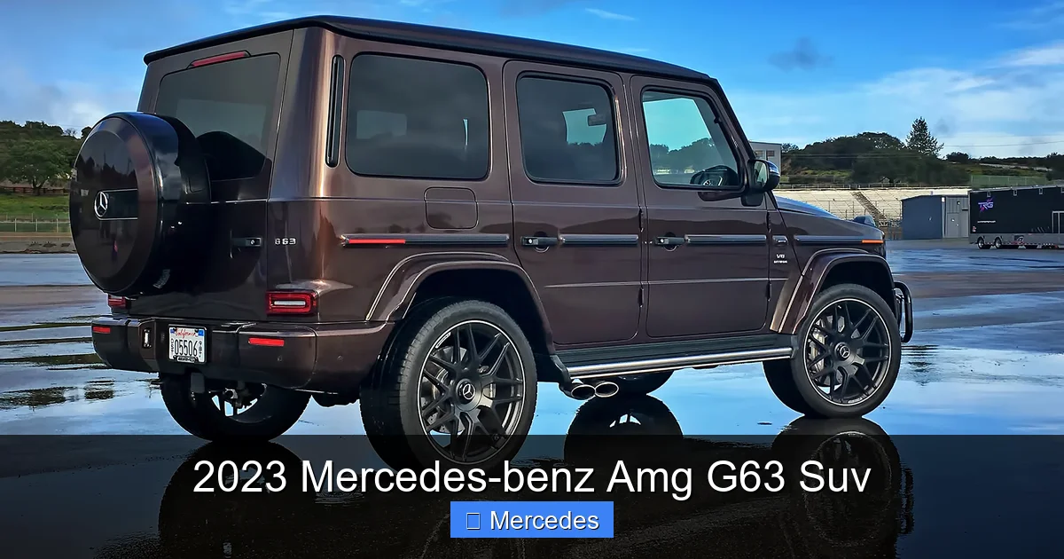2023 Mercedes-benz Amg G63 Suv