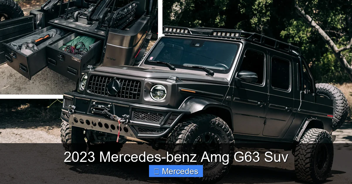 2023 Mercedes-benz Amg G63 Suv
