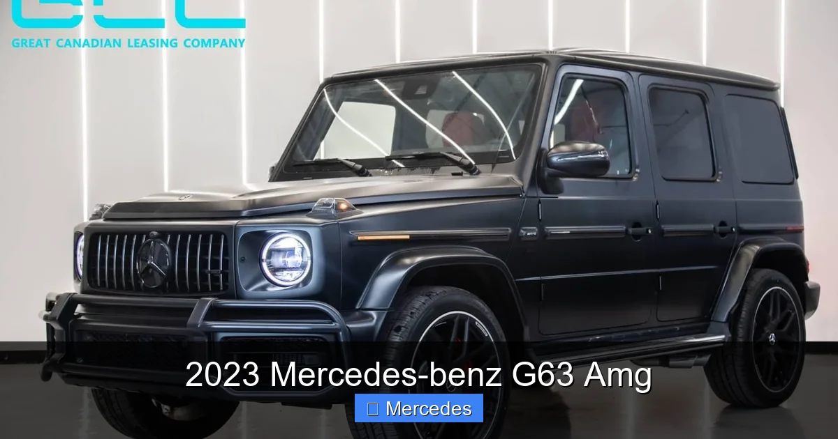 2023 Mercedes-benz G63 Amg