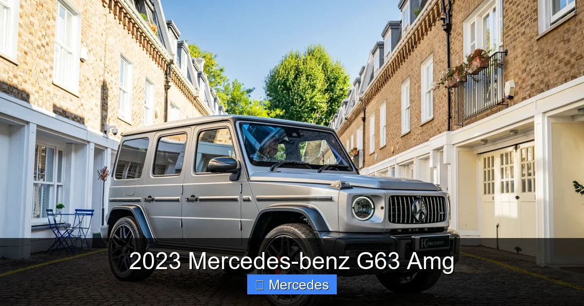 2023 Mercedes-benz G63 Amg