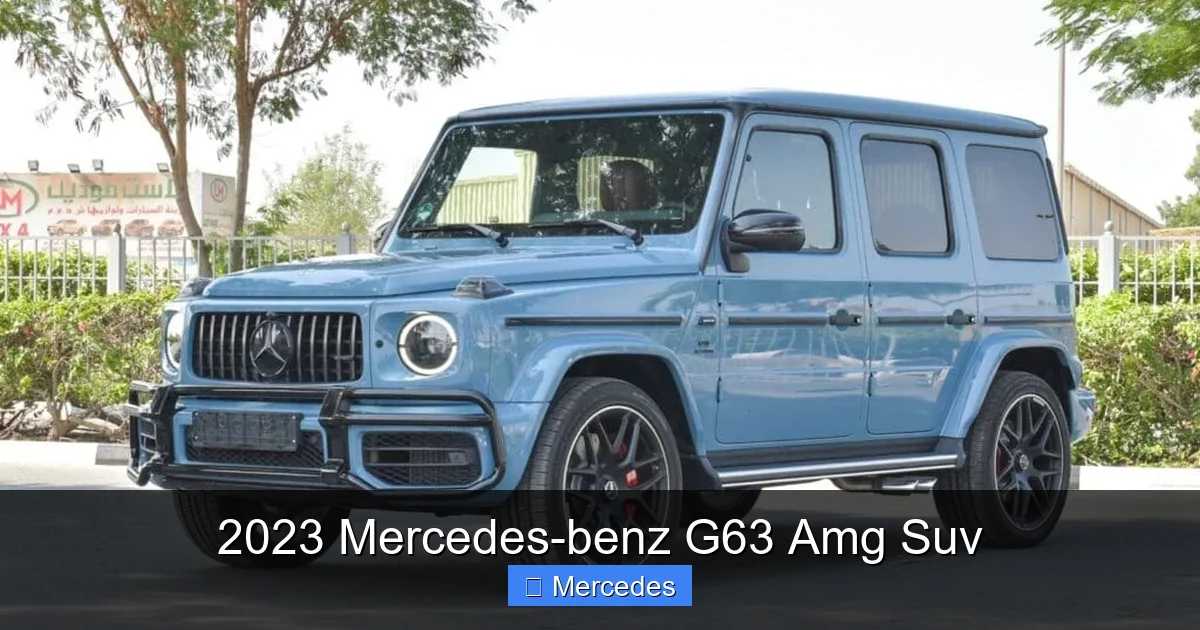 2023 Mercedes-benz G63 Amg Suv