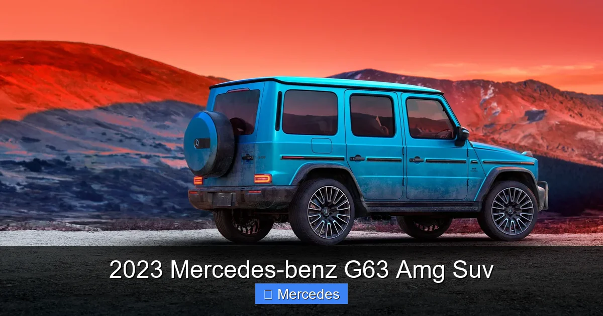 2023 Mercedes-benz G63 Amg Suv