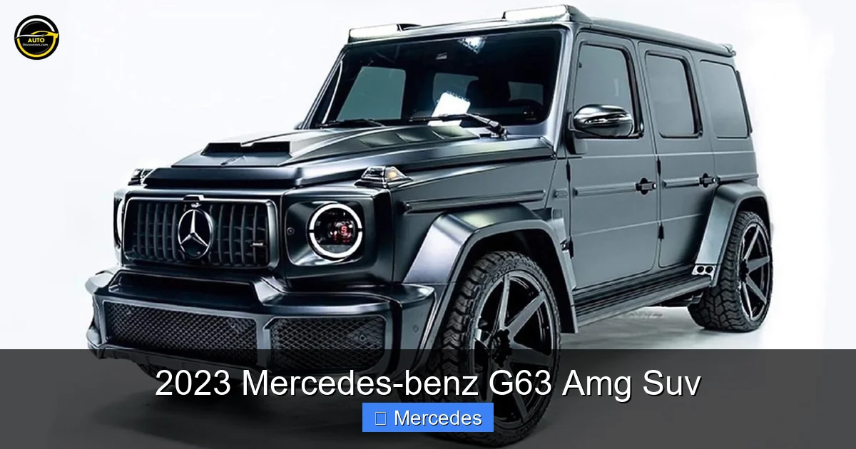 2023 Mercedes-benz G63 Amg Suv