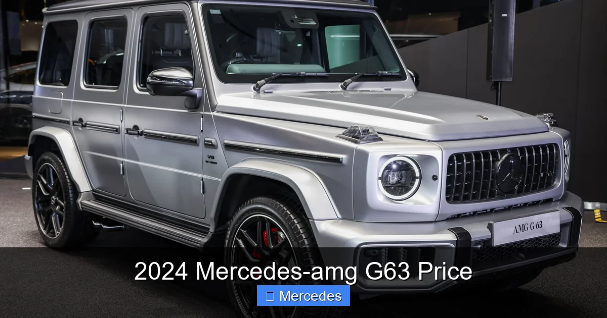 2024 Mercedes-amg G63 Price