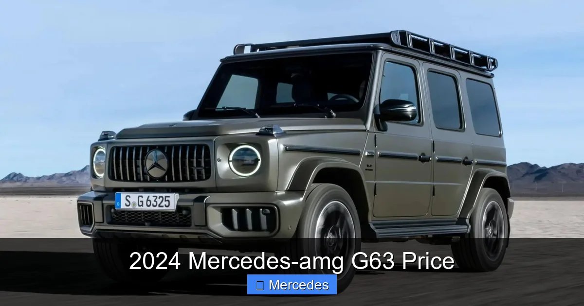 2024 Mercedes-amg G63 Price