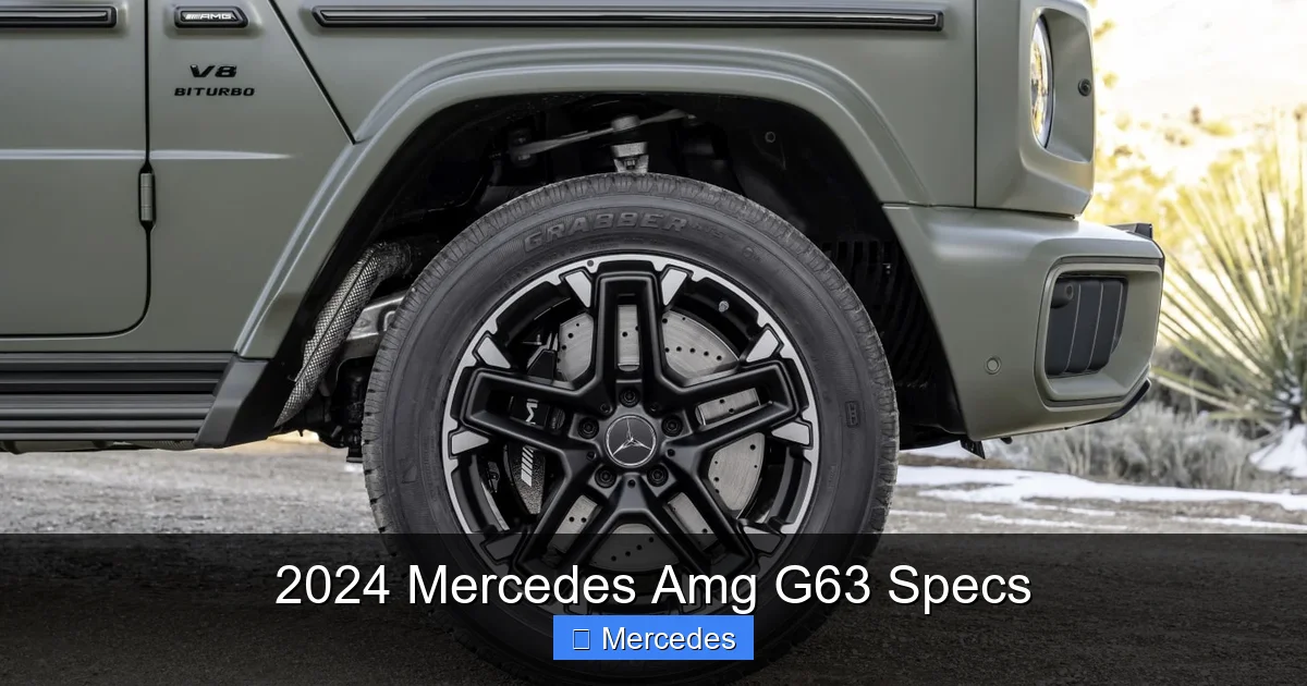 2024 Mercedes Amg G63 Specs