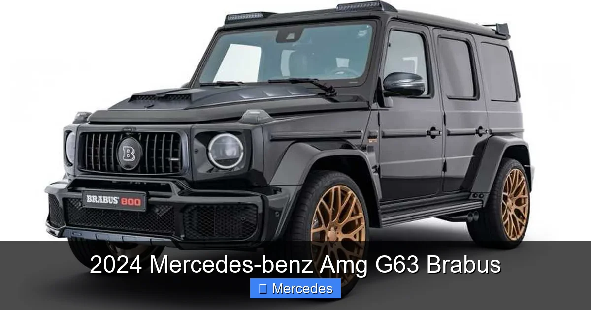2024 Mercedes-benz Amg G63 Brabus
